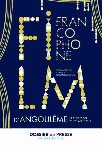 Dossier de presse - Festival du film francophone dAngoulême