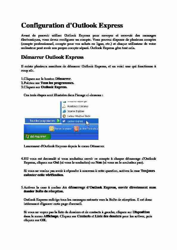 [PDF] Configuration dOutlook Express