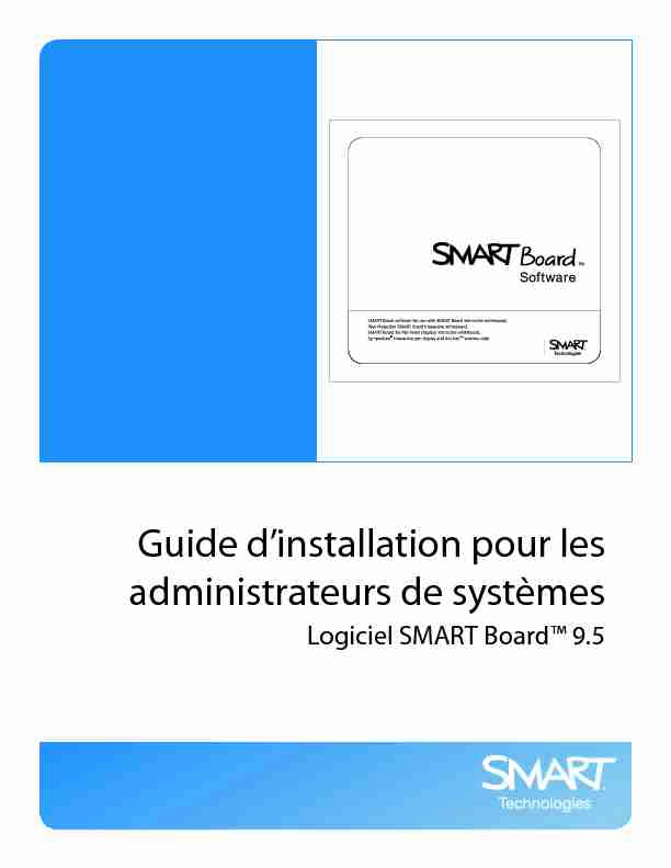 Guide dinstallation pour les administrateurs de systemes logiciel