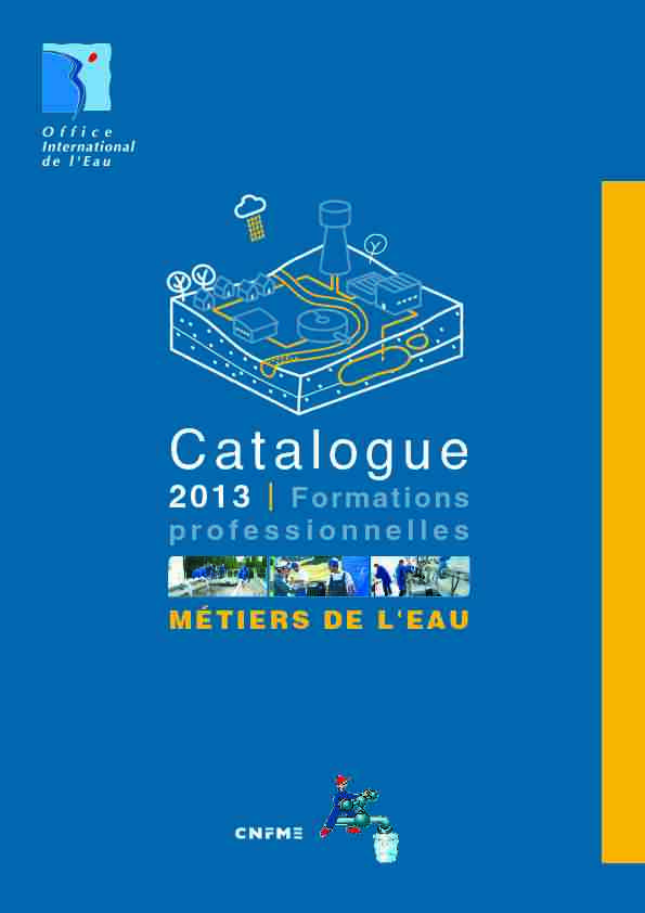 Catalogue 2013 Formations professionnelles - Eau