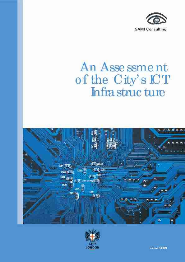 An Assessment of the Citys ICT Infrastructure