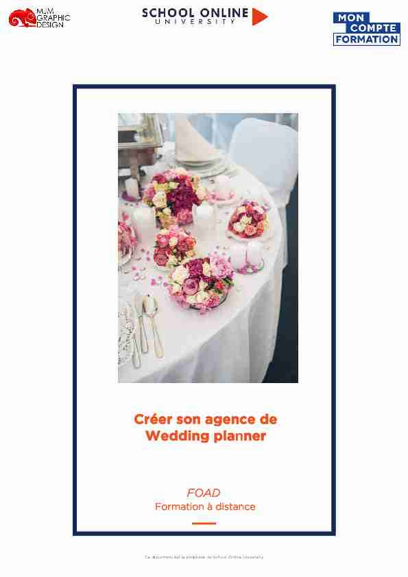 Créer son agence de Wedding planner