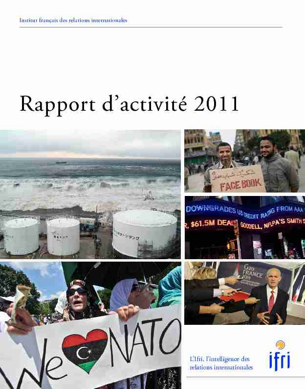 Rapport dactivité 2011