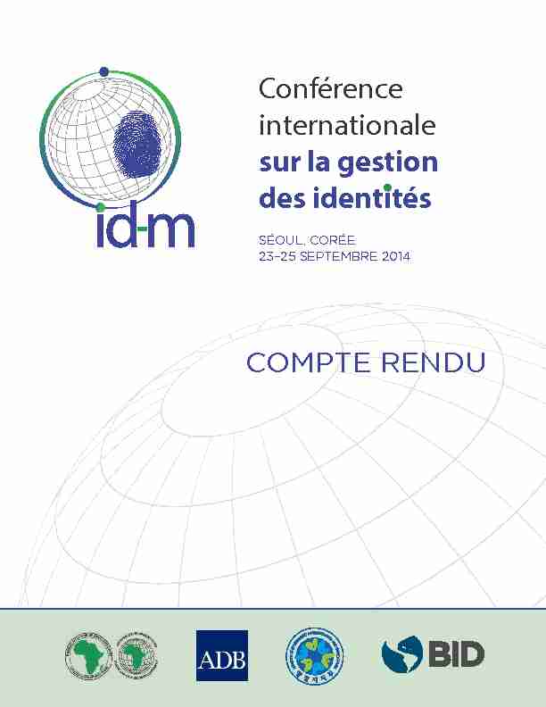Conférence internationale sur la gestion des identités