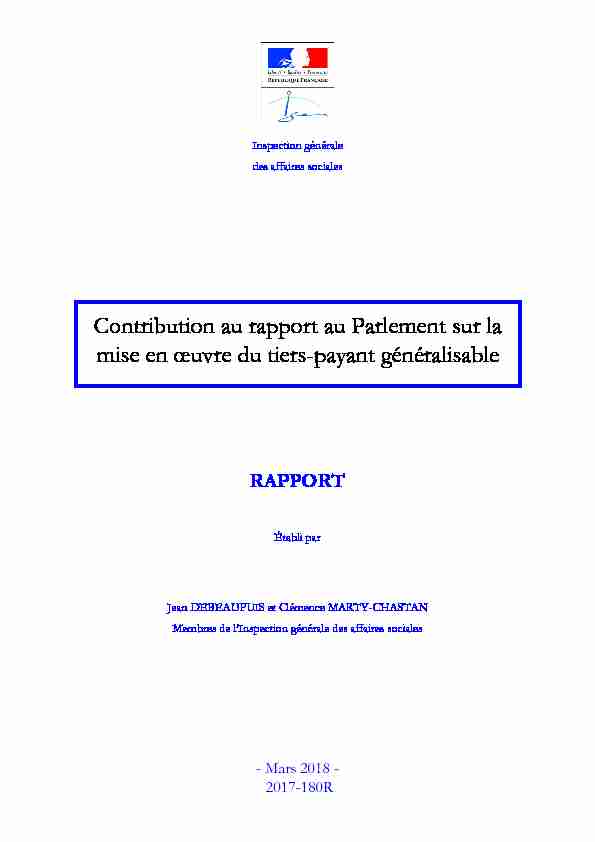 [PDF] Contribution au rapport au Parlement sur la mise en œuvre du tiers