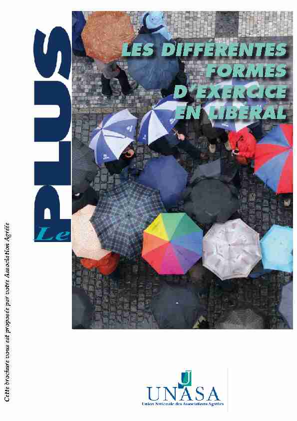 [PDF] Les différentes formes dexercice en LibéraL - ADAPL