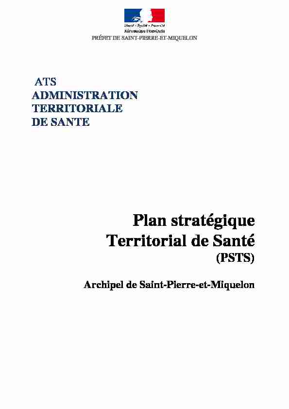 Plan stratégique Territorial de Santé