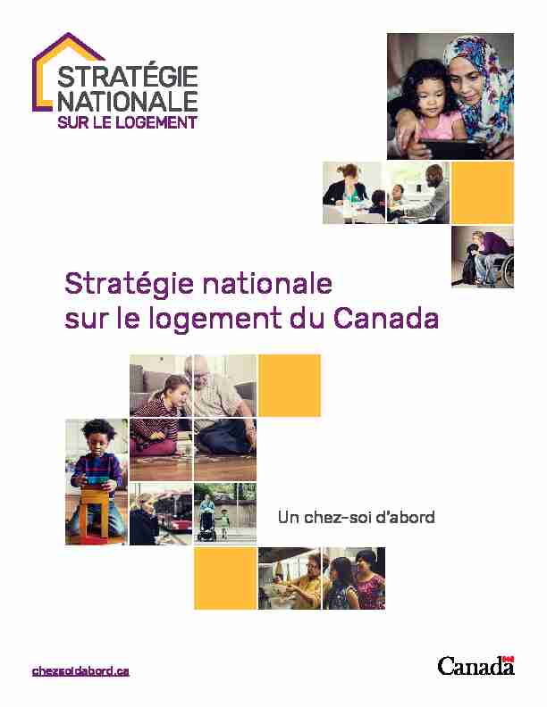 Stratégie nationale sur le logement du Canada