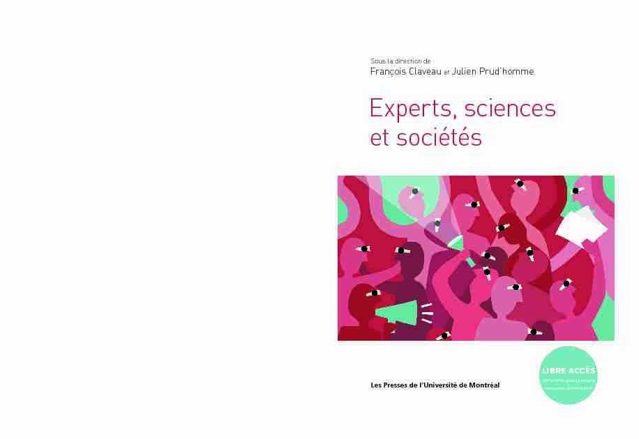 Experts sciences et sociétés