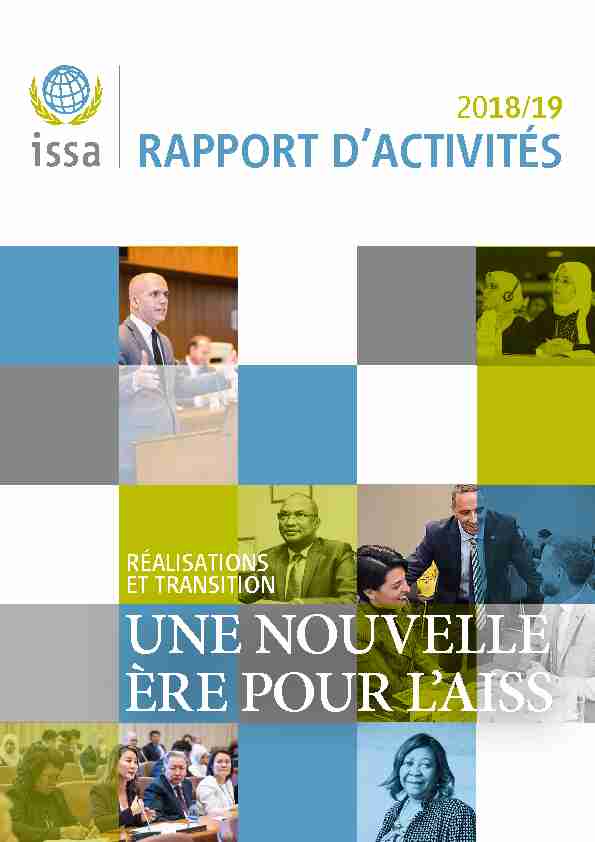 [PDF] Rapport dactivité AISS 2018/19 - International Social Security