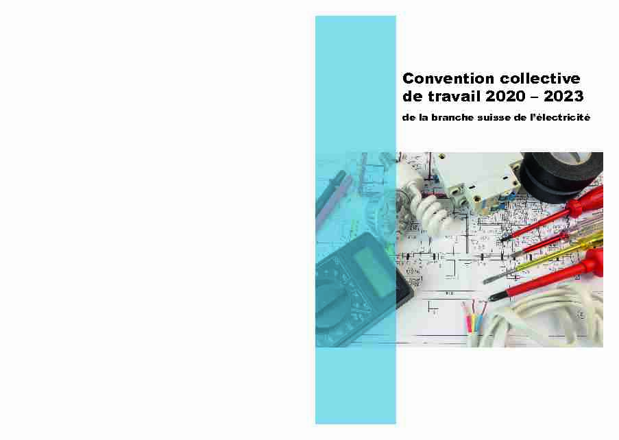 Convention collective de travail 2020 – 2023