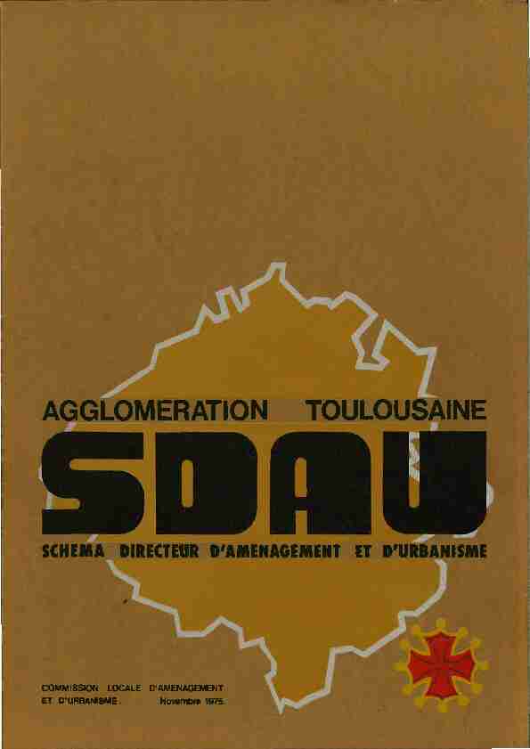 SDAU de l'agglomération toulousaine - 1975