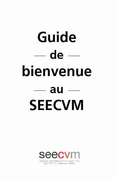 Guide bienvenue SEECVM