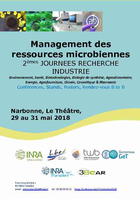 Management des ressources microbiennes