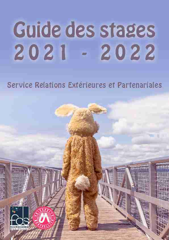 Guide des stages 2021 - 2022