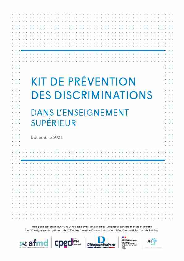 Kit de Prévention des Discriminations dans lenseignement supérieur