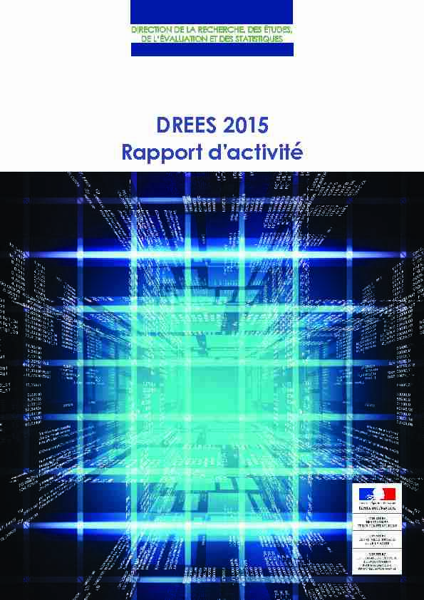 DREES 2015 Rapport dactivité