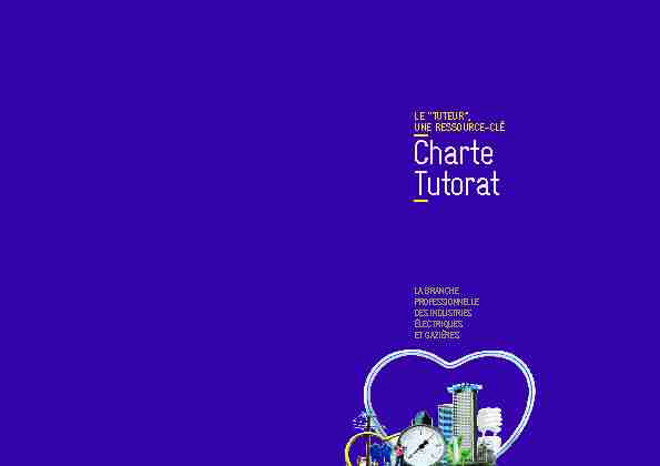 LE “ TuTEur ” Charte Tutorat