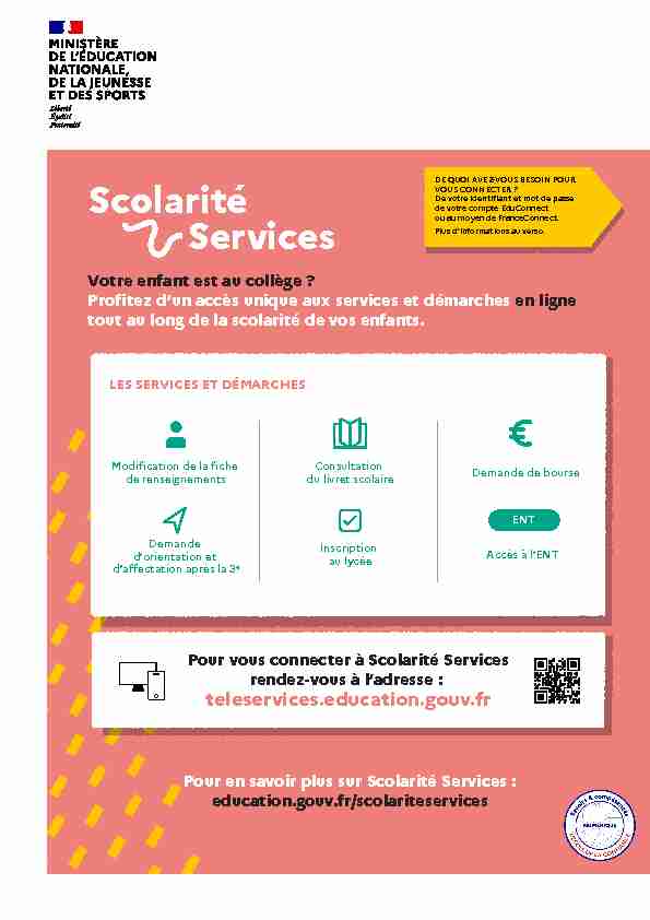 Scolarité Services
