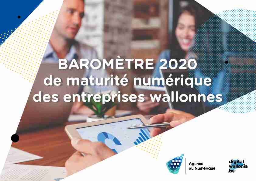 BAROMÈTRE 2020 de maturité numérique des entreprises wallonnes