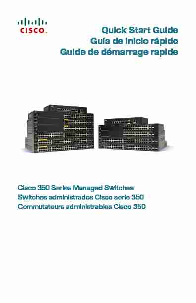 Cisco 350 Series Managed Switches Quick Start Guide (Trilingual)