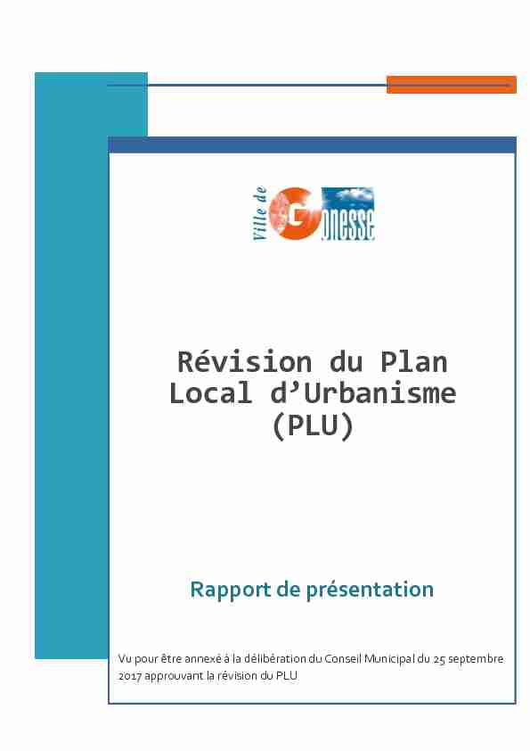 Révision du Plan Local dUrbanisme (PLU)