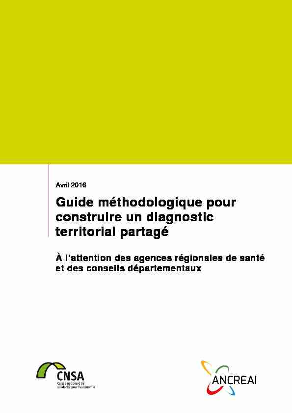 Guide méthodologique pour construire un diagnostic territorial partagé