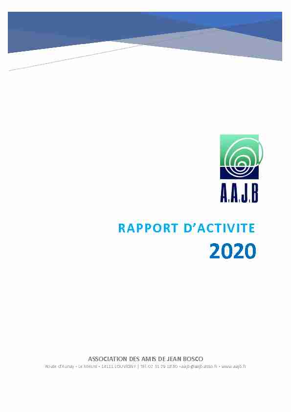 Rapport Activité 2020