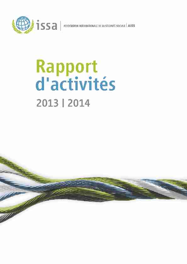 Rapport dactivités de lAISS 2013-2014