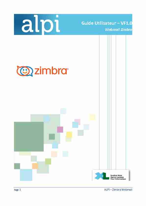 [PDF] Utilisation du webmail Zimbra - Numerique 47