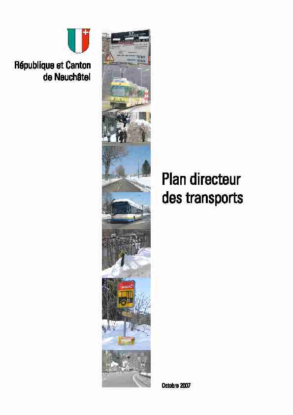 Plan directeur des transports - Neuchâtel