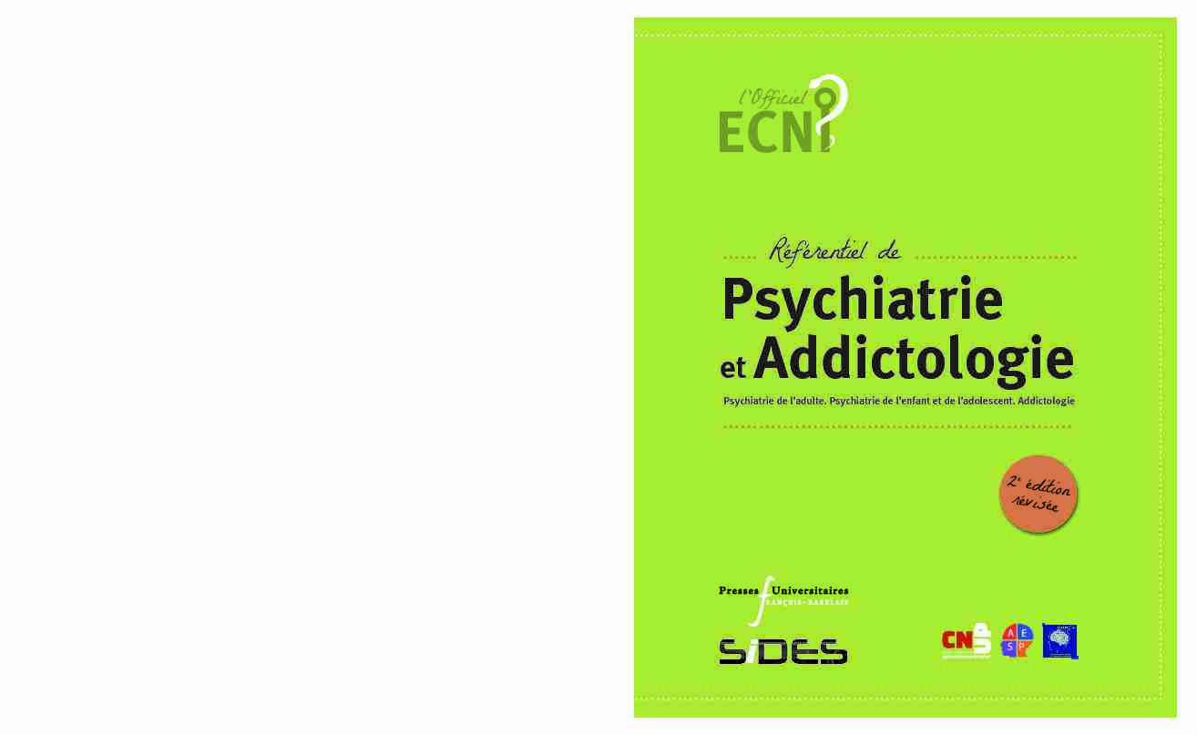 Psychiatrie et Addictologie