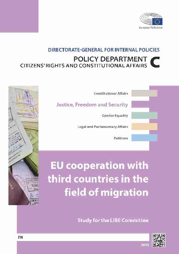 EU cooperation with third countries in the field of migration