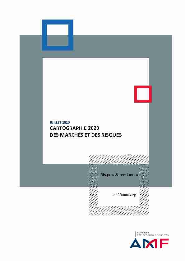 CARTOGRAPHIE 2020 DES MARCHÉS ET DES RISQUES