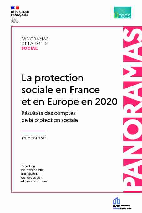 La protection sociale en France et en Europe en 2020