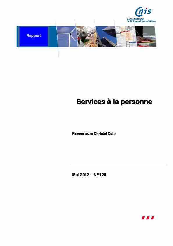 [PDF] Services à la personne - CNIS
