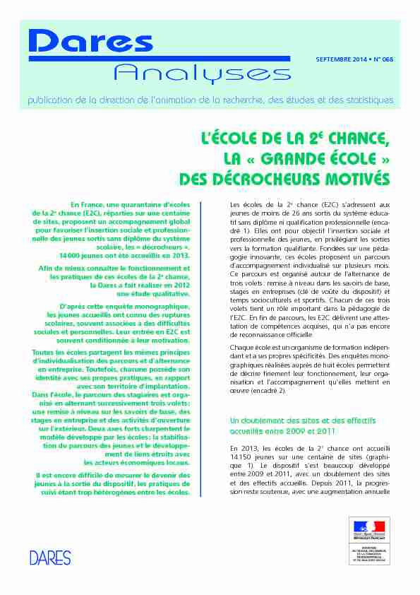 [PDF] Lécole - Ministère du Travail