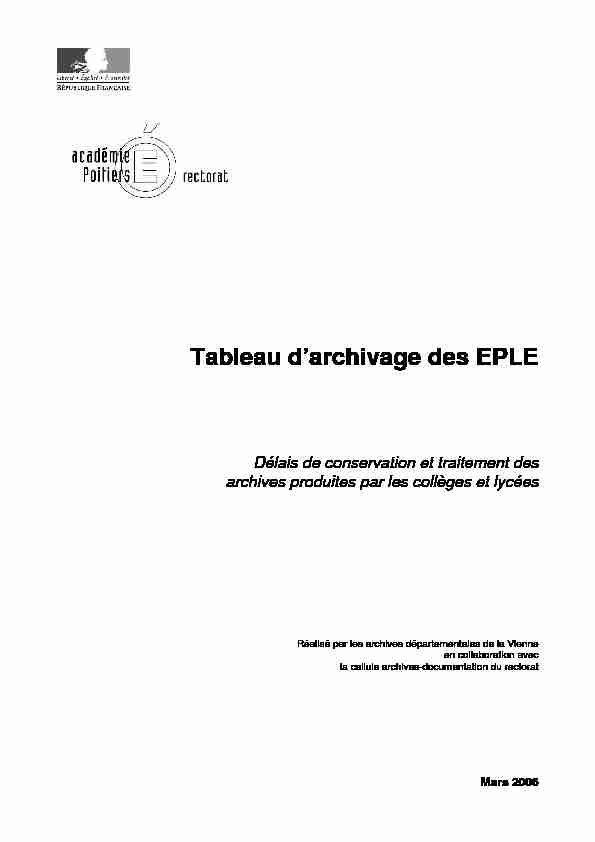 Tableau archivage EPLE - Intendance03