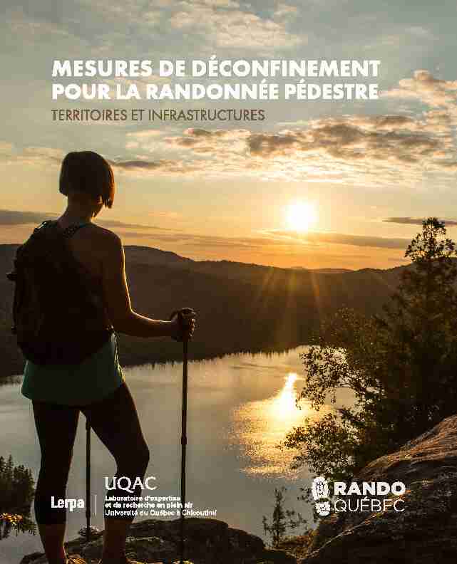 [PDF] de déconfinement pour la randonnée pédestre - Rando Québec