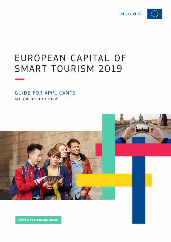 EUROPEAN CAPITAL OF SMART TOURISM 2019