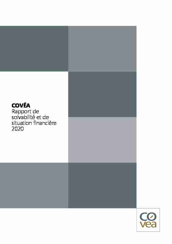 COVÉA Rapport de solvabilité et de situation financière 2020