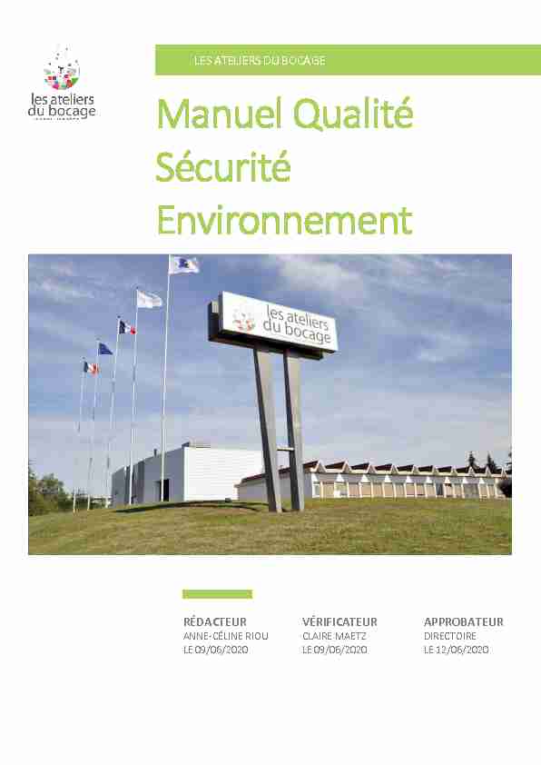 Searches related to manuel qualité sécurité environnement