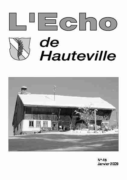 [PDF] Echo no 37 - Commune de Hauteville