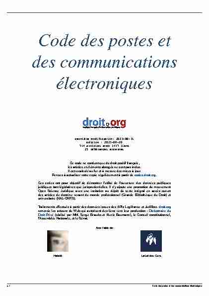 Code des postes et des communications électroniques.pdf