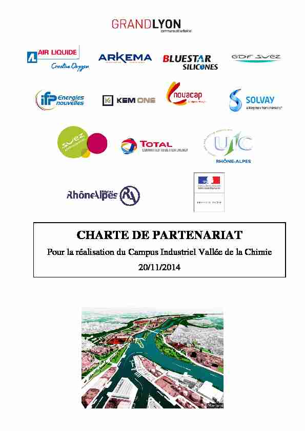 CHARTE DE PARTENARIAT - Lyon Vallée de la Chimie