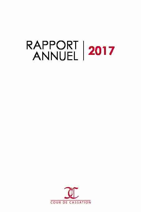 2017 RAPPORT ANNUEL