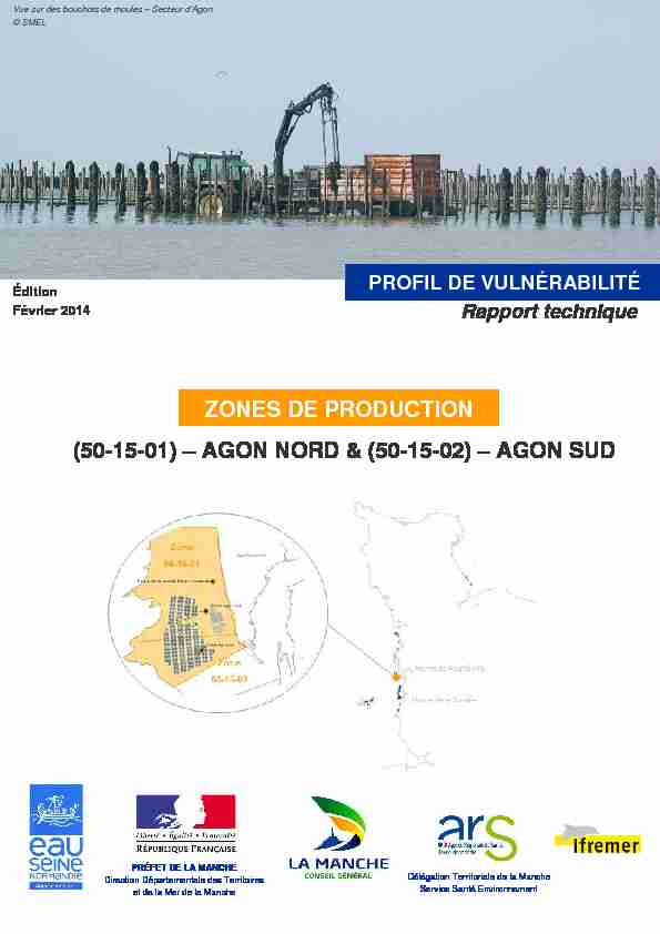 AGON NORD & (50-15-02) – AGON SUD ZONES DE PRODUCTION