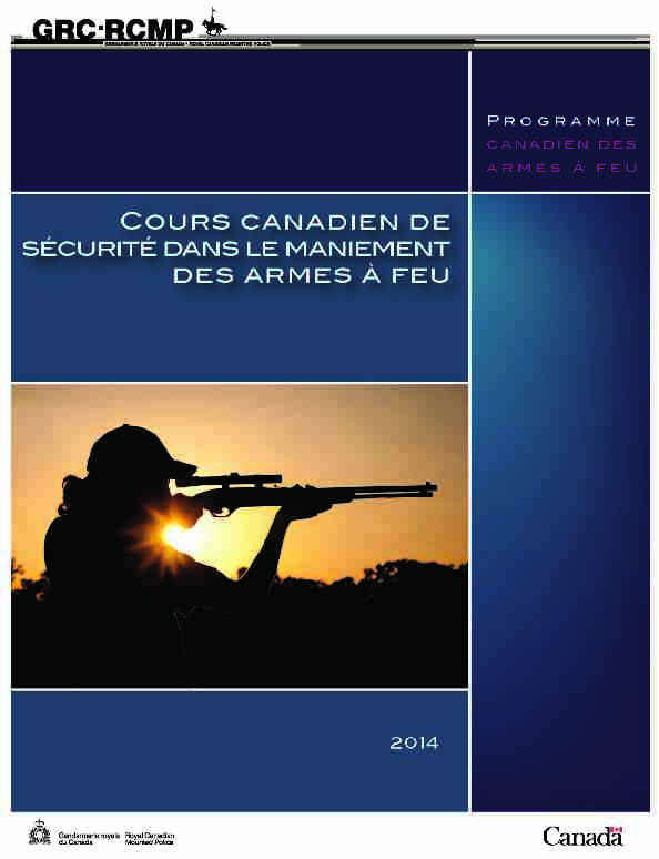 Cours canadien de sécurité dans le maniement des armes à feu
