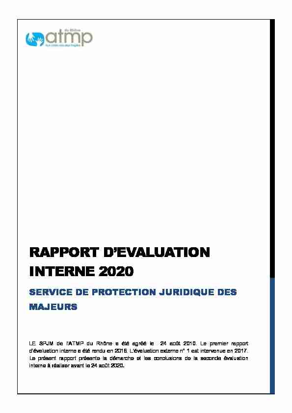 RAPPORT DEVALUATION INTERNE 2020
