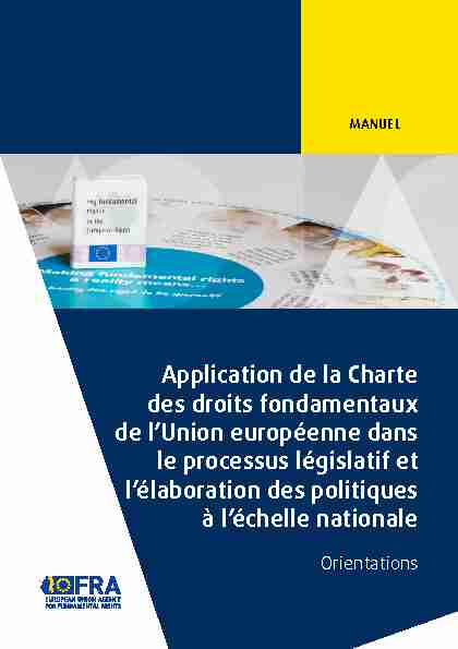 Application de la Charte des droits fondamentaux de lUnion